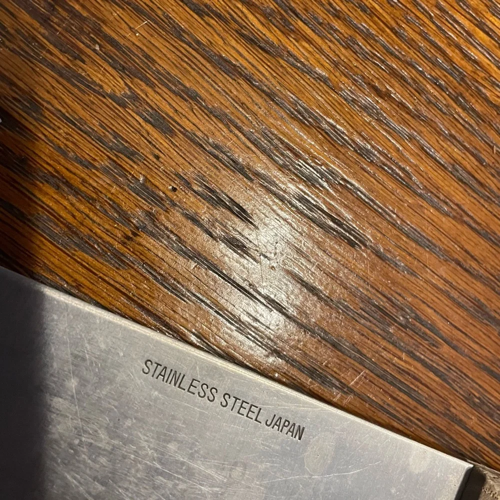 Classic Wood Handle Chef Knife - Natural Wood Finish